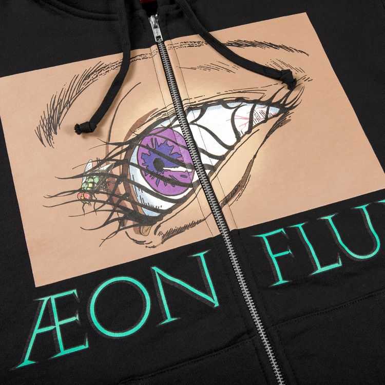 Supreme Aeon Flux Zip Up Hooded Sweatshirt Black