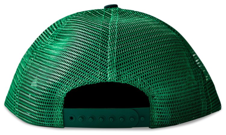 Rhude Hotel Trucker Hat Hunter GreenWhite