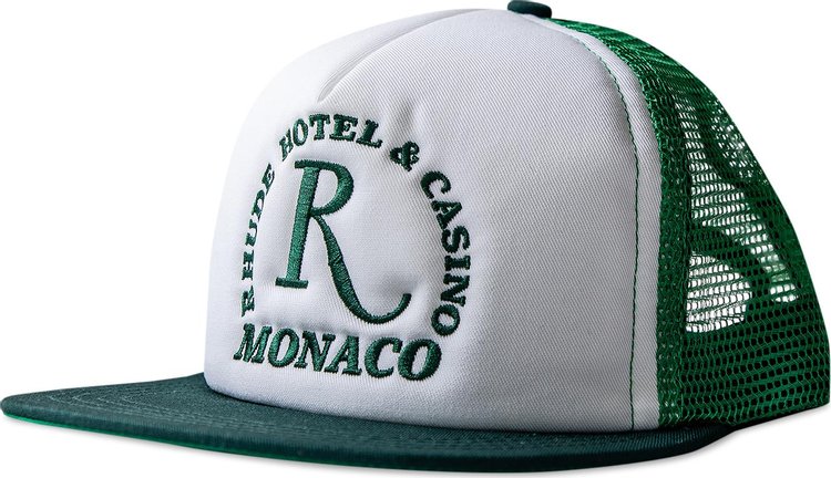 Rhude Hotel Trucker Hat 'Hunter Green/White'