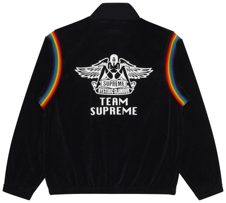 Supreme x Hysteric Glamour Velour Track Jacket Black