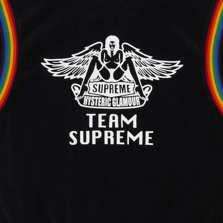 Supreme x Hysteric Glamour Velour Track Jacket Black