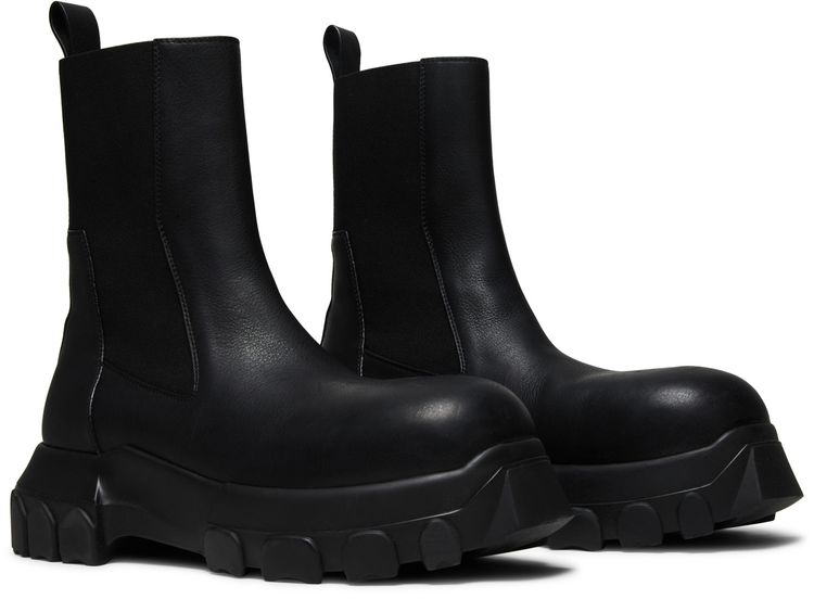 Rick Owens DRKSHDW Beetle Bozo Tractor Boot Black