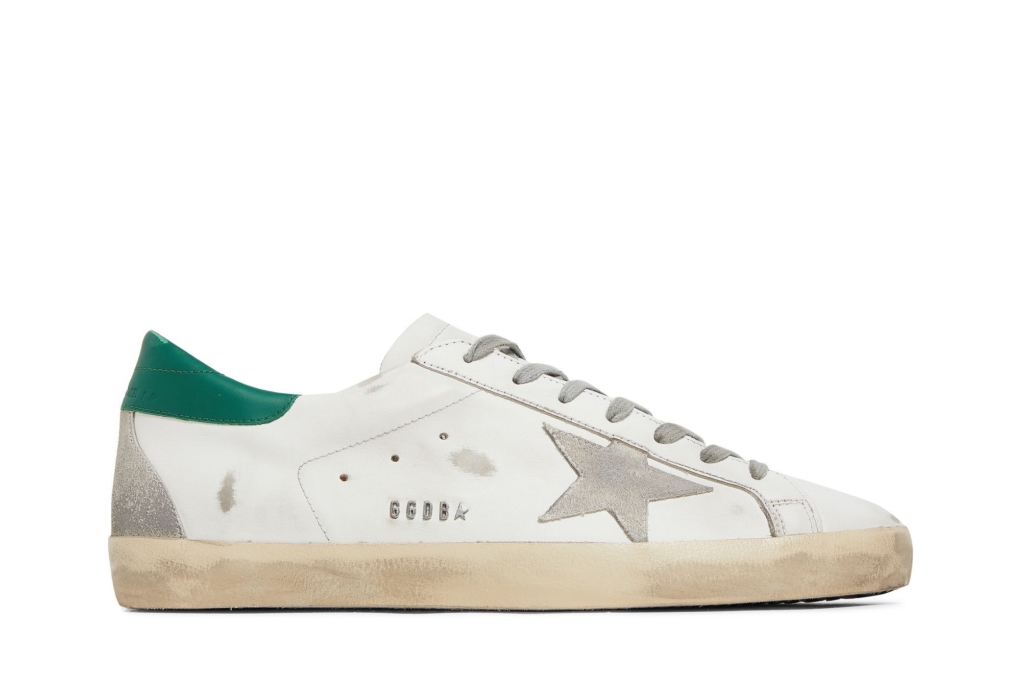 Size 10.0 Golden Goose Superstar White Green