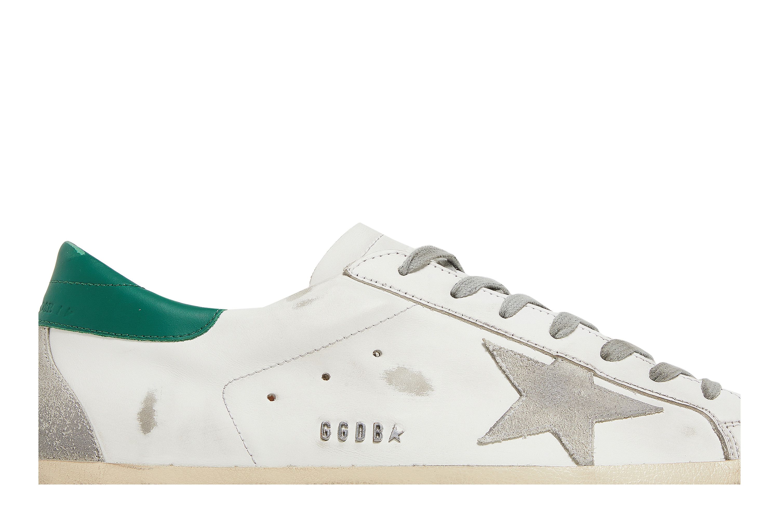Golden goose white and green discount