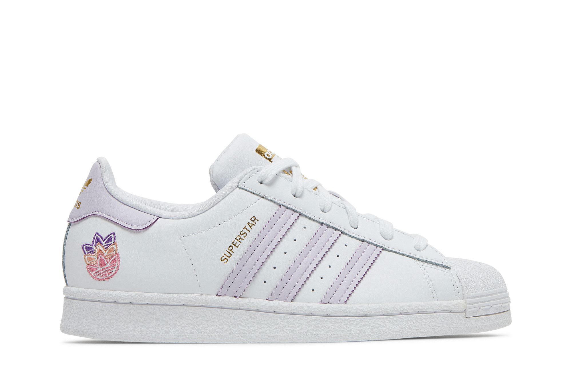 Adidas superstar purple discount metallic