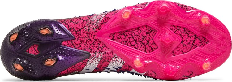 Predator Freak1 FG Demonskin   Black Shock Pink