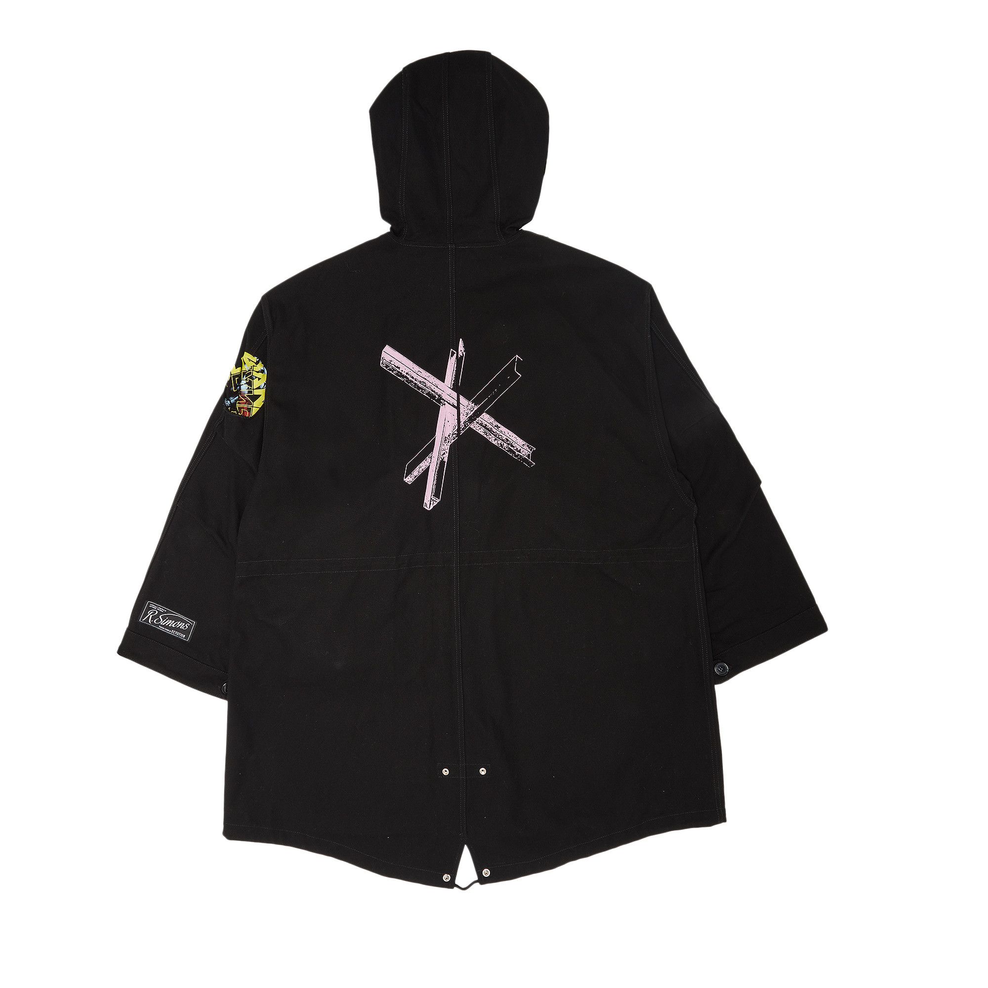 Buy Raf Simons Oversized Printed Parka 'Black' - 212 M711 10090