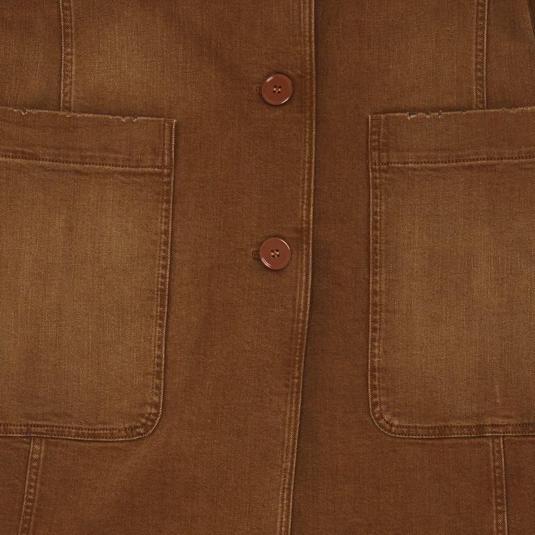 MM6 Maison Margiela Denim Coat Brown