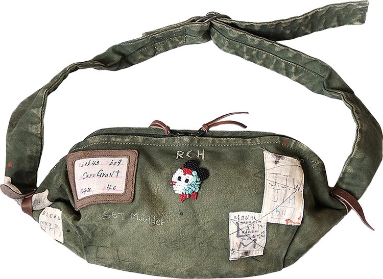 Kapital Canvas Little Snufkin Bag (Souvenir Remake) 'Khaki'