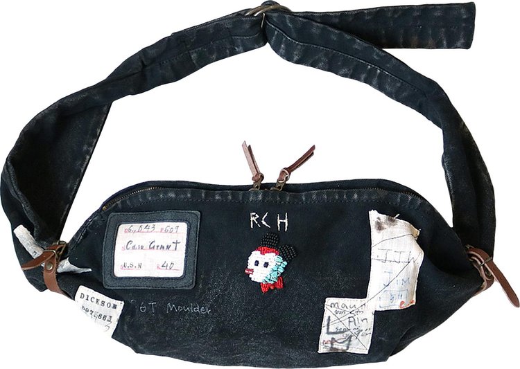 Kapital Canvas Little Snufkin Bag Souvenir Remake Black