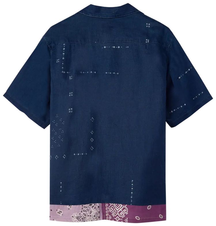 Kapital French Cloth Linen Bandana Remake Aloha Indigo