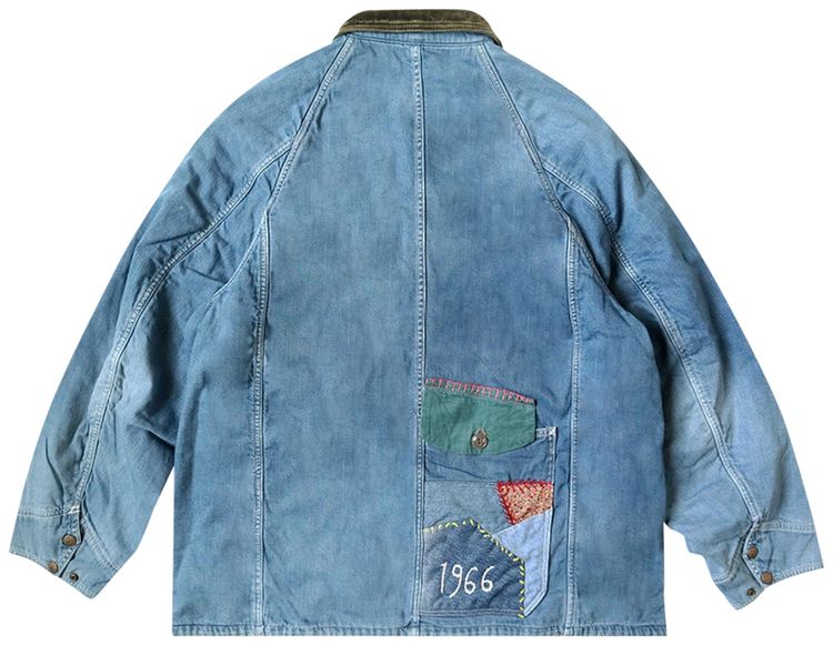 Kapital 8 Oz Denim Lined Cactus Coverall 66 Hippie Remake Indigo Processing