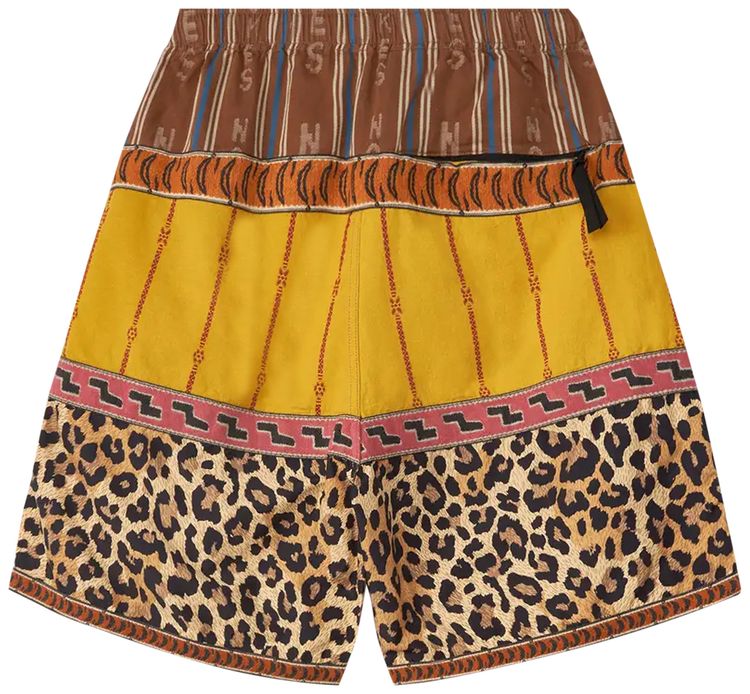 Kapital Crazy Patchwork ECO BAKA Shorts Yellow