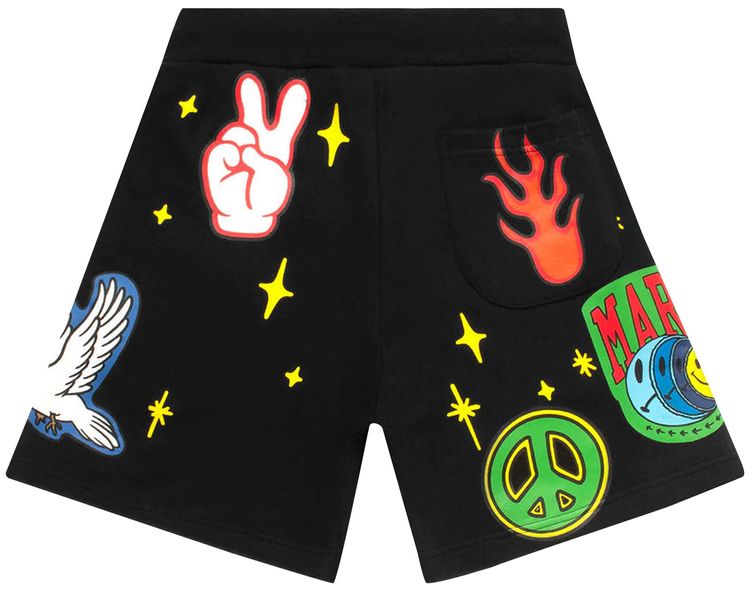 Market Smiley Start Within Stars Sweatshorts Black