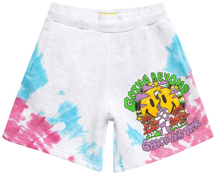 Market Smiley Beyond Space And Time Sweatshorts Purple Tie Dye