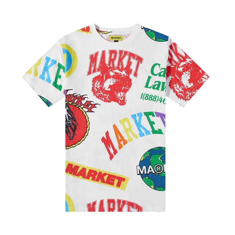 Market Monogram Aop Tee White