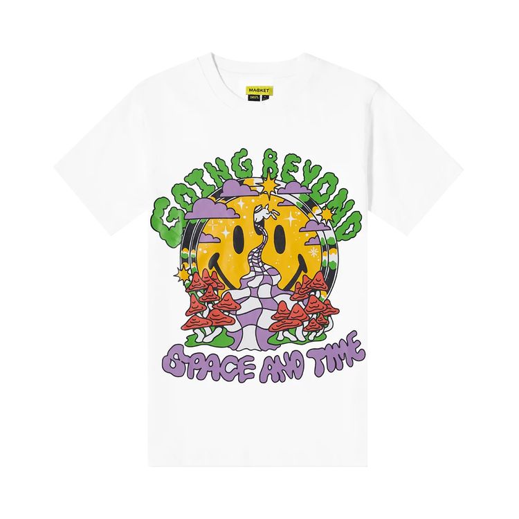 Market Smiley Beyond Space And Time Tee White