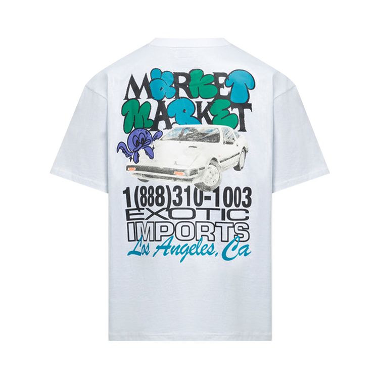 Market Exotic Automobile Tee White
