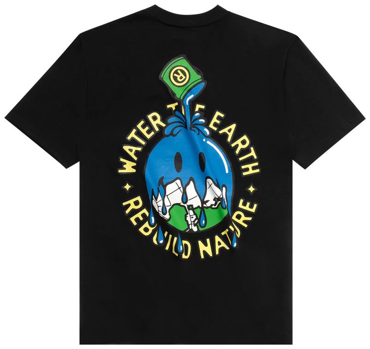 Market Smiley Water The Planet Tee Black