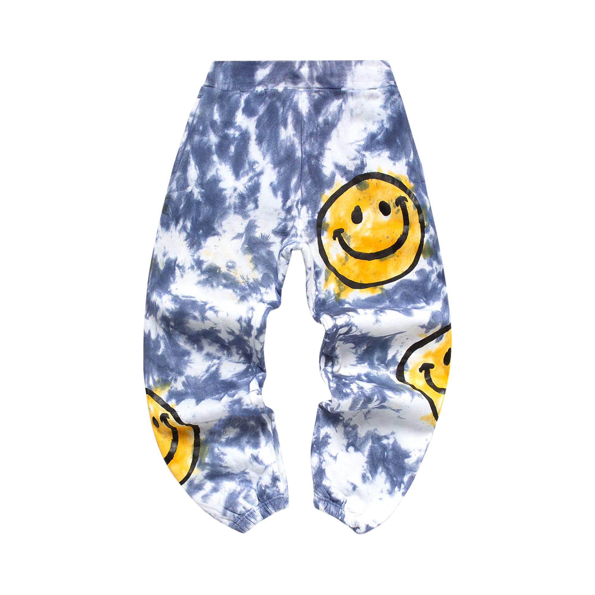 Blue and yellow tie dye sweatpants new arrivals