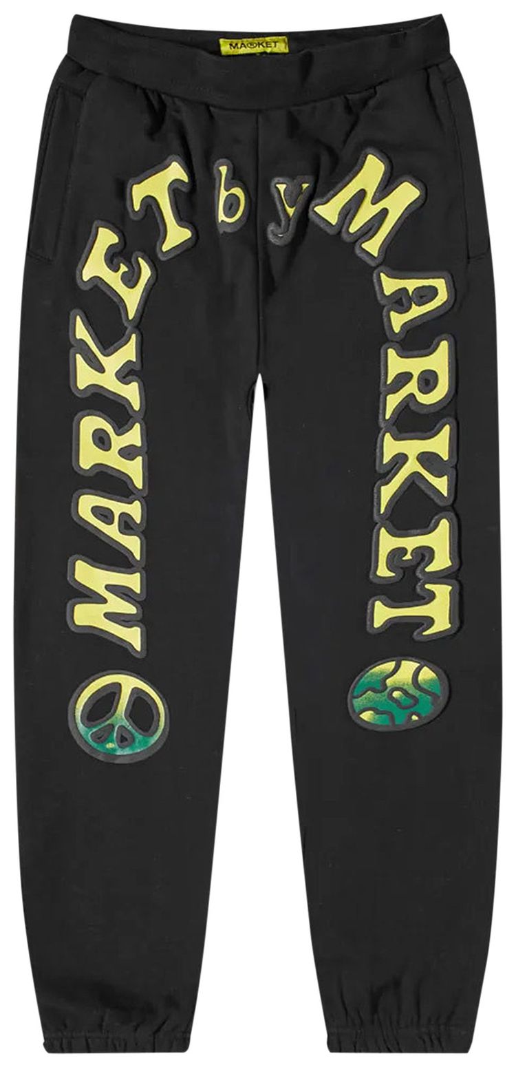Market Cali Lock Gradient Sweatpants Black OverdyeBodye