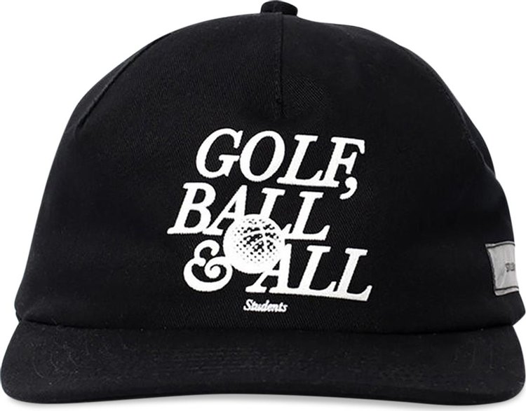 Students Golf, Ball & All Cap (1 Panel) 'Black'