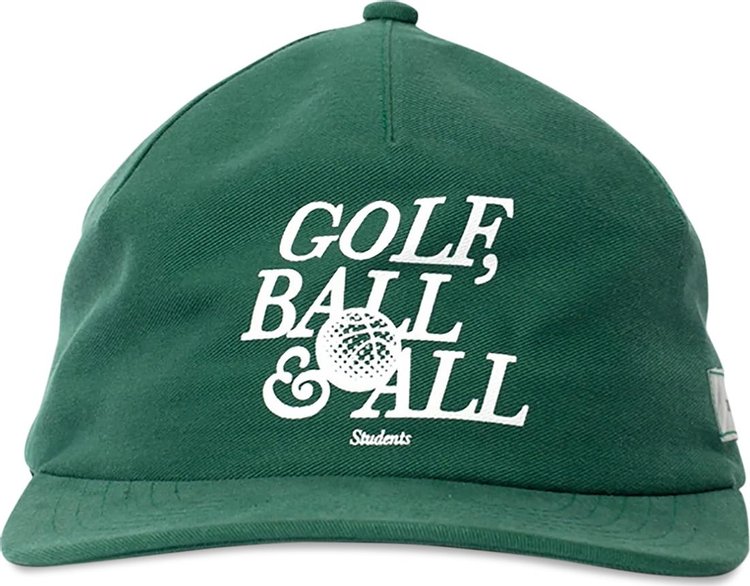 Students Golf, Ball & All Cap (1 Panel) 'Green'