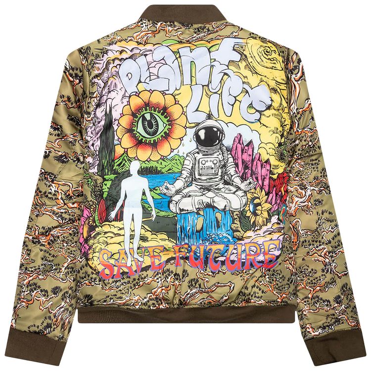 Billionaire Boys Club Phoenix Reversible Bomber Jacket Olive Drab