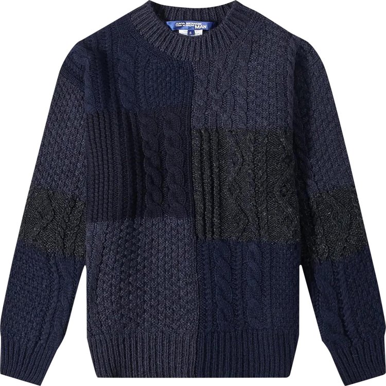 Junya Watanabe MAN x Comme des Garçons Cable Knit Sweater 'Navy'