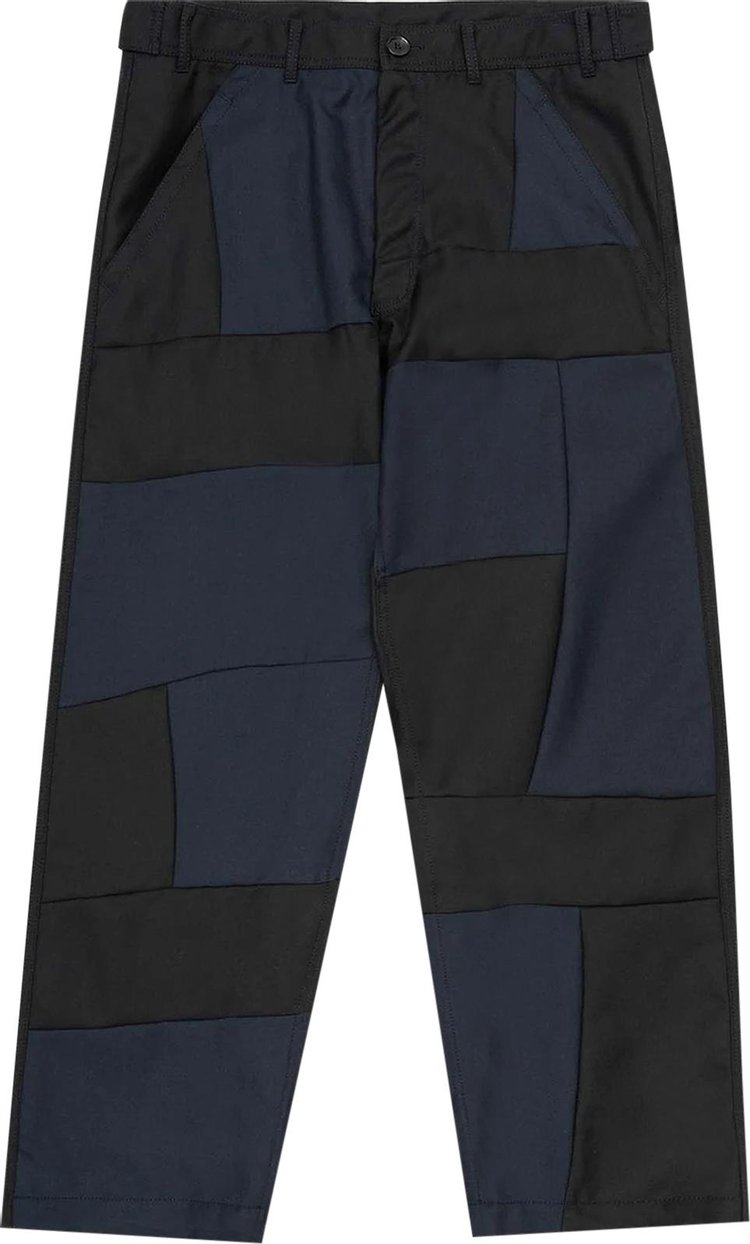 Comme des Garcons SHIRT Patchwork Trouser Navy Black