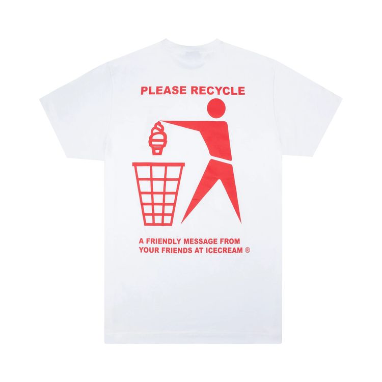 Icecream Recycle Tee White