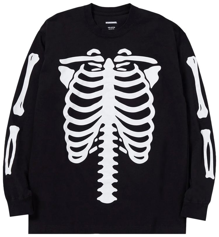 Neighborhood Bones Long Sleeve Black