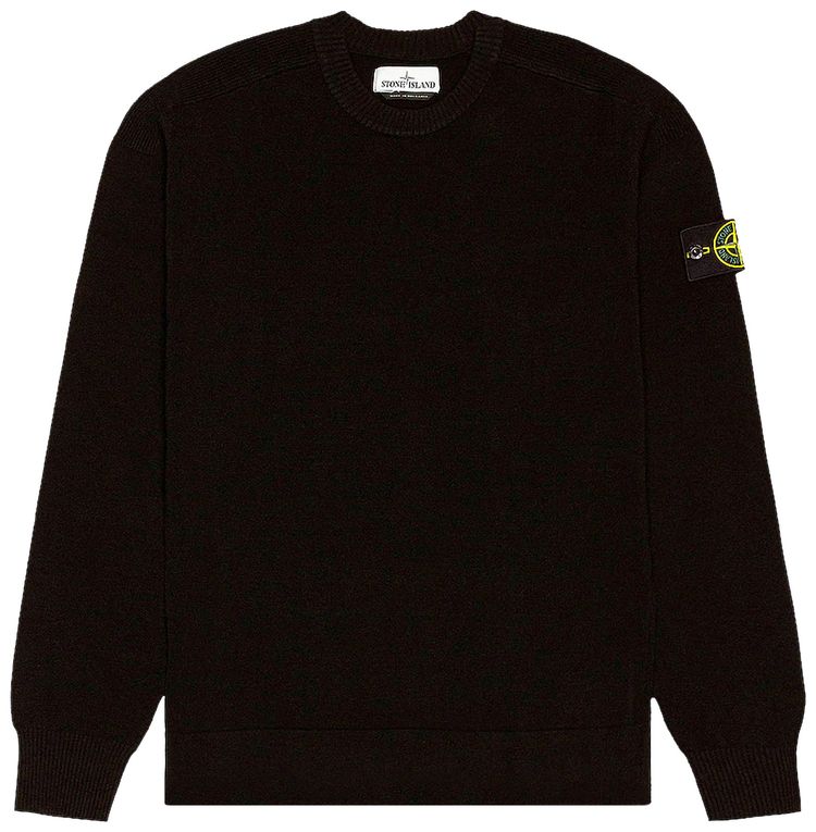 Stone Island Gauzed Effect Crewneck Black