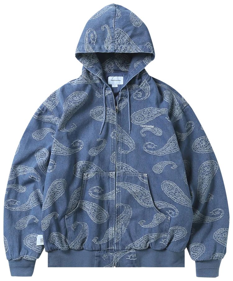 thisisneverthat Paisley Denim Jacket Blue