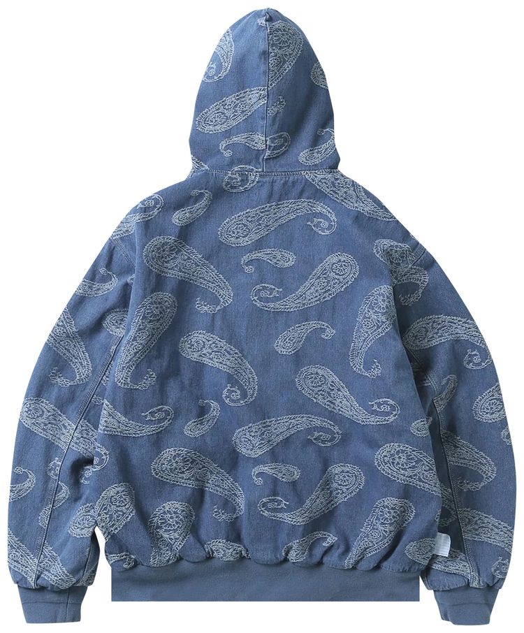 thisisneverthat Paisley Denim Jacket Blue