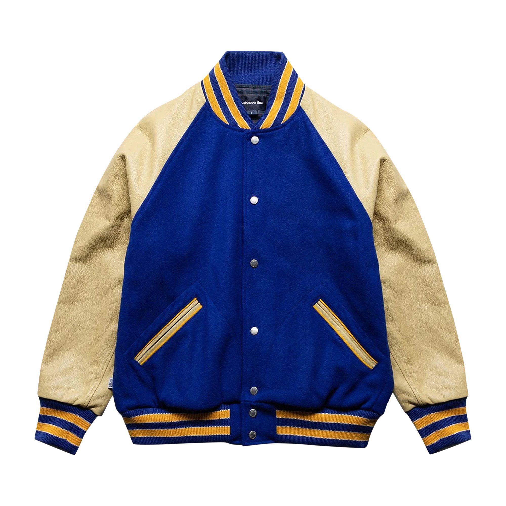 Buy thisisneverthat Raglan Varsity Jacket Blue TN213LOWHS04 BLUE GOAT UK