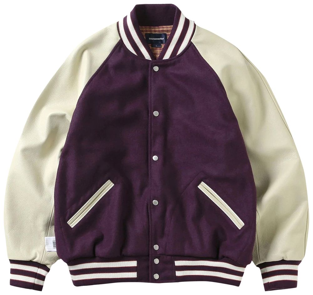 Buy thisisneverthat Raglan Varsity Jacket 'Purple' TN213LOWHS04 PURP