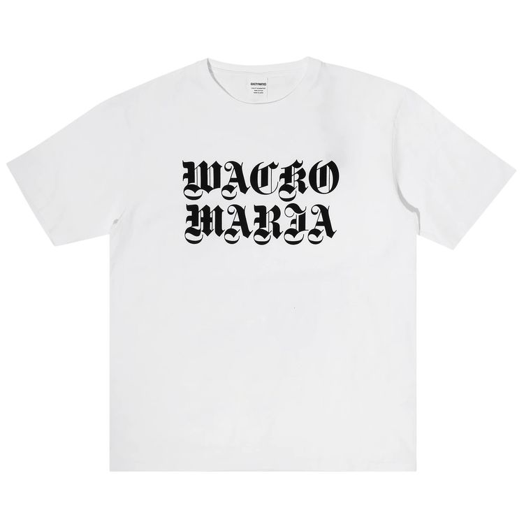 Wacko Maria Washed Heavyweight Crewneck Tee White