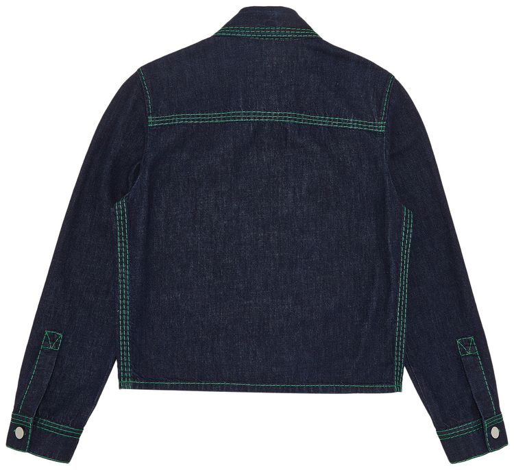 Bottega Veneta Jacket Embroidery 3 Stitch Indigo
