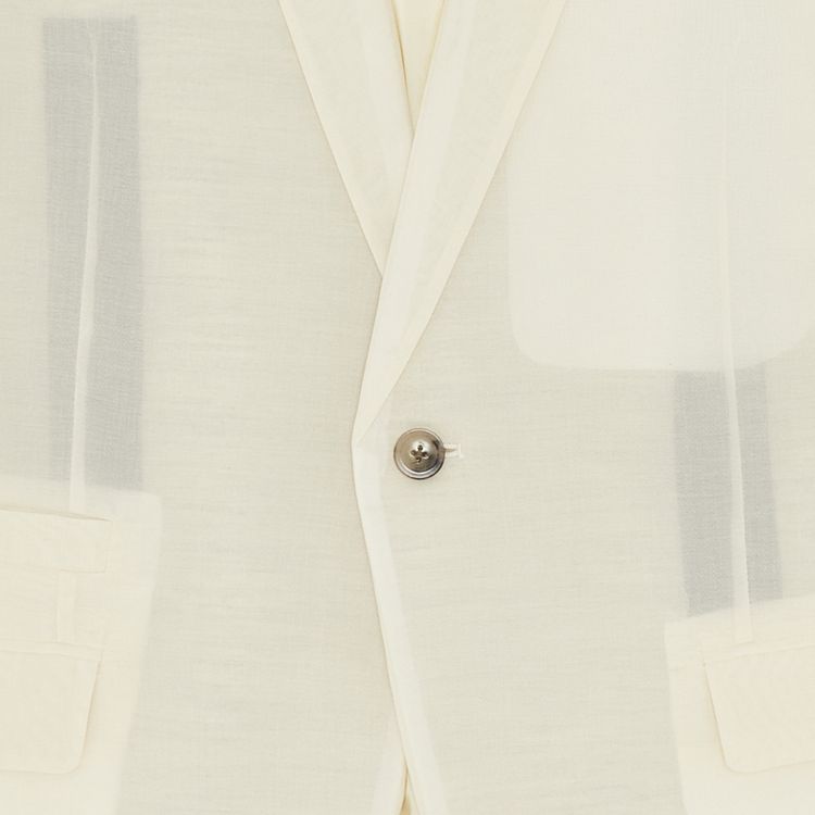 Rick Owens Soft Woven Blazer Natural