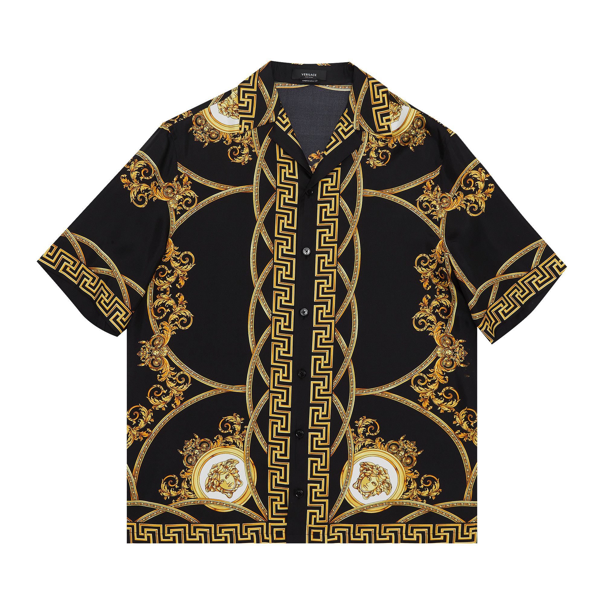 Black gold versace shirt 2025