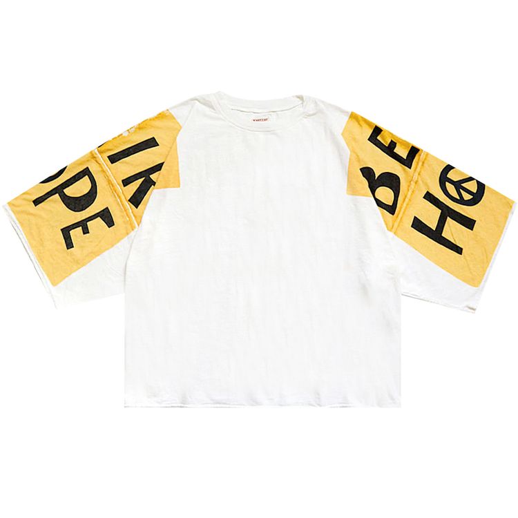 Kapital 185Jersey Huge T Bed Hope White