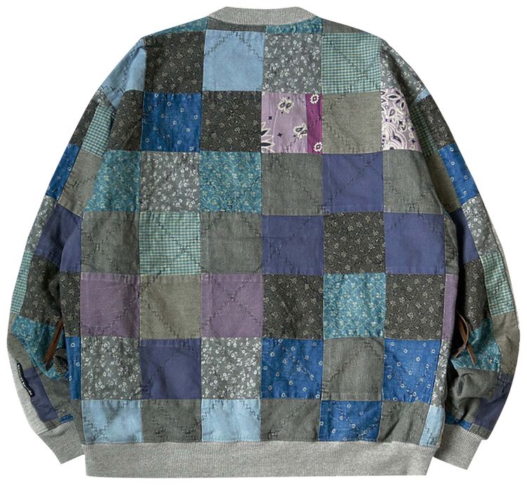 Kapital Fleece Knit x Grandrelle Quit 2 Tones Big SWT Grey