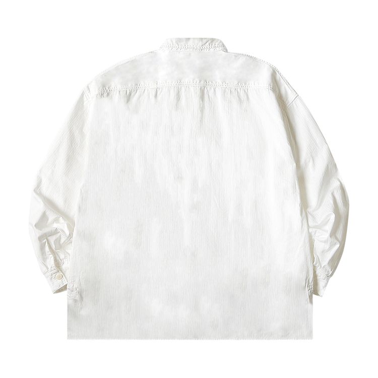 Kapital Herringbone Twill Shirt Anorak White