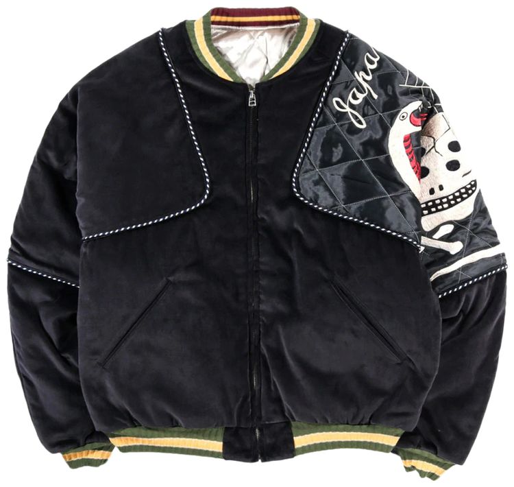 Kapital Sulfer Dyed Velvet Sham Jacket Black