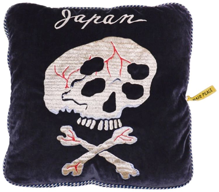 Kapital Bomber Pillow With Embroidered Skull Black