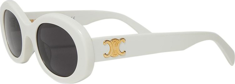 CELINE Oval Sunglasses White