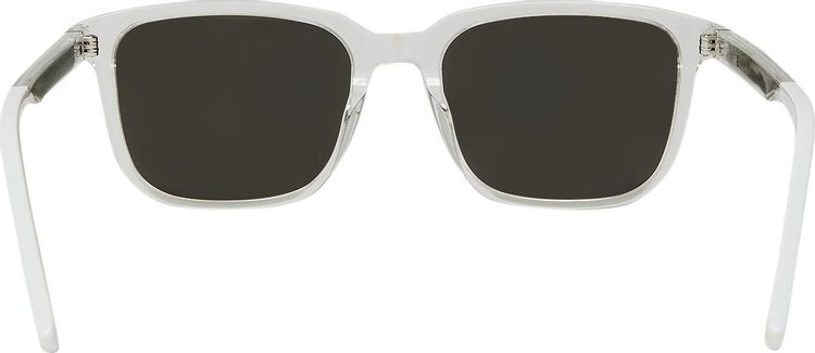 Dior Crystal Tone Rectangular Sunglasses Silver