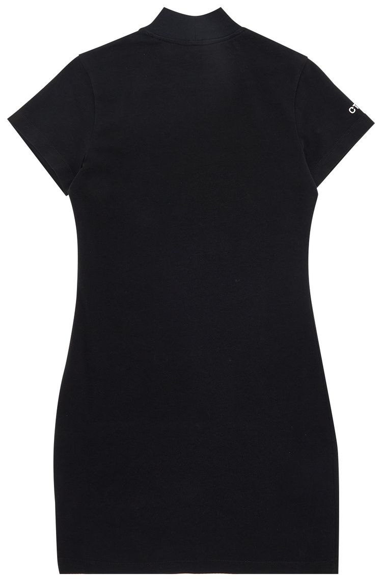 Heron Preston CTNMB Short Sleeve Turtleneck Dress BlackWhite
