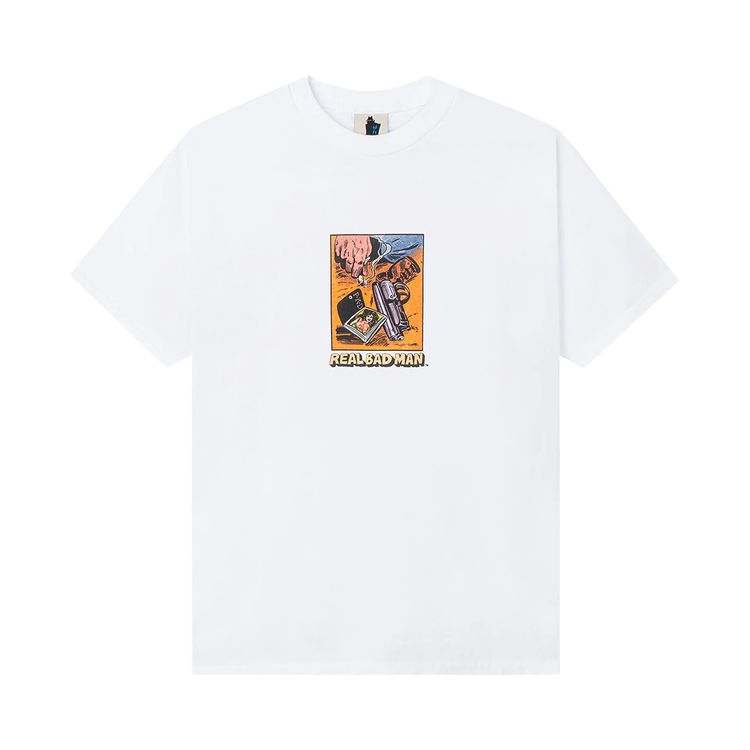 Real Bad Man Get Your ASS 2 Mars Short Sleeve Tee White